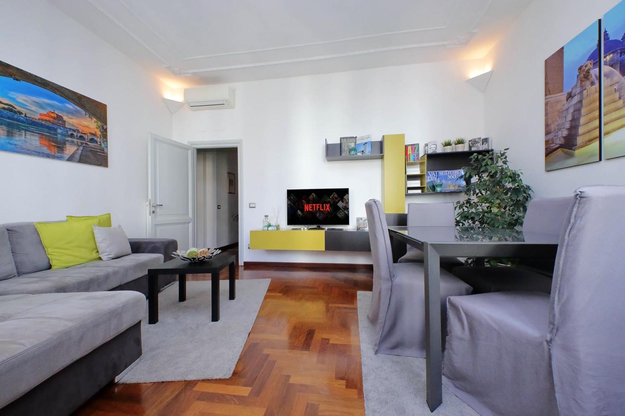 Luxury Apartment Vaticano-S'Peter Basilica - Netflix Wifi - Aircond Rzym Zewnętrze zdjęcie